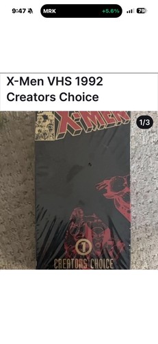 X-Men Creators Choice VHS 1992 NTSC Animation Superhero Edition