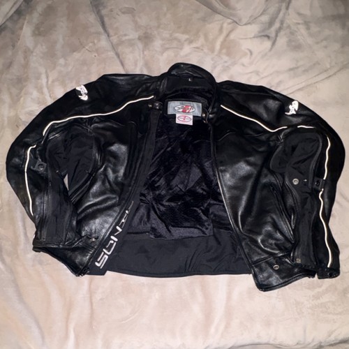JOE ROCKET Sonic Armored Leather Motorcycle Jacket Mens Large