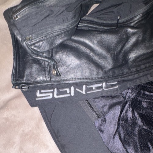 JOE ROCKET Sonic Armored Leather Motorcycle Jacket Mens Large - photo 2