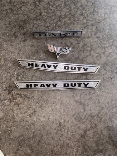 4 Vintage Car Emblems Decals