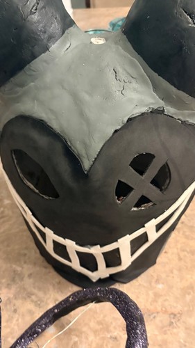 Custom Hazbin Hotel Lute Exorcist Cosplay Helmet / Mask Prop - photo 4