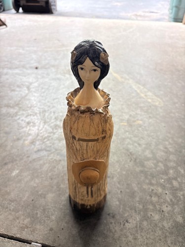 Vintage MCM Paper Mache Doll Hair Spray Cover 1966 Hong Horizons