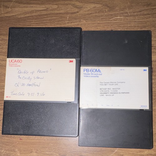 3M UCA60 U-matic & PB60ML Betacam SP Videocassette Tape Lot