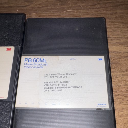 3M UCA60 U-matic & PB60ML Betacam SP Videocassette Tape Lot - photo 3
