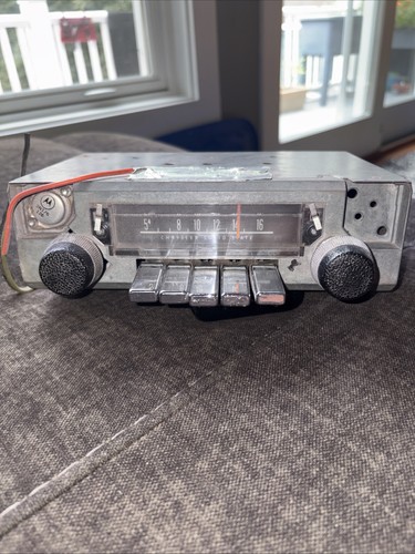 Original Chrysler Solid State AM Radio 1960s With Knobs Untested
