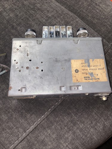 Original Chrysler Solid State AM Radio 1960s With Knobs Untested - photo 3
