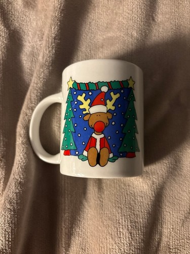Christmas Mug Sanyei Holiday Reindeer & Santa Claus Coffee Mug - photo 2