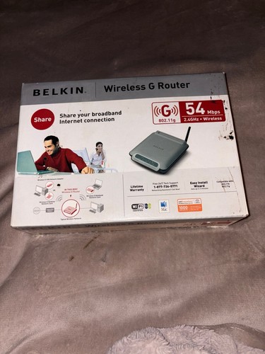 vintage Belkin Wireless G Router (Model F5D7230-4)