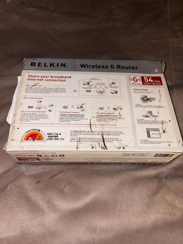 vintage Belkin Wireless G Router (Model F5D7230-4) - photo 2