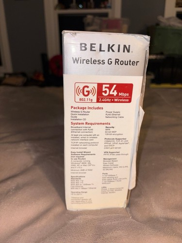 vintage Belkin Wireless G Router (Model F5D7230-4) - photo 3