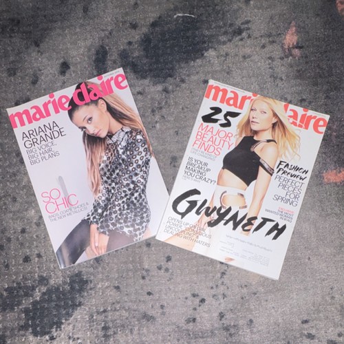 Marie Claire March 2015 Ariana Grande Gwyneth Paltrow Cover