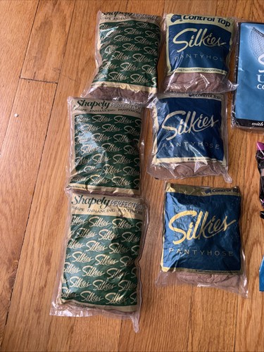 VINTAGE LOT OF 19 PANTYHOSE SILKIES NO NONSENSE MULTI COLORS SEA - photo 2