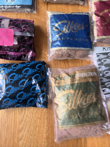 VINTAGE LOT OF 19 PANTYHOSE SILKIES NO NONSENSE MULTI COLORS SEA - photo 5