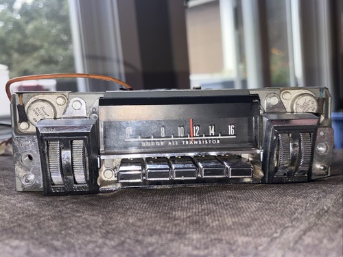 1967 Dodge Polara AM Thumb Wheel Radio Model 377 OE