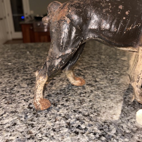 Vintage Cast Iron Boston Terrier Door Stop 20th Century - photo 3