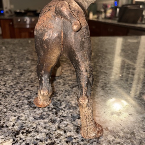 Vintage Cast Iron Boston Terrier Door Stop 20th Century - photo 4