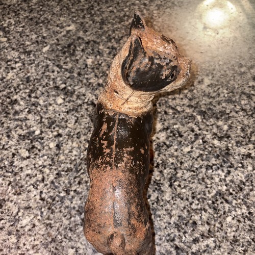 Vintage Cast Iron Boston Terrier Door Stop 20th Century - photo 5