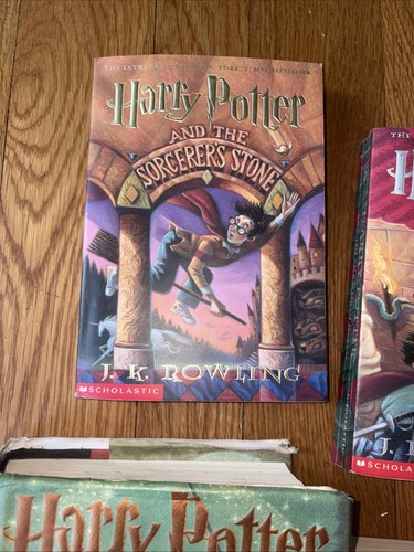 Harry Potter Books 1-4 Mixed Lot 3 Paperback 1 Hardcover - photo 5