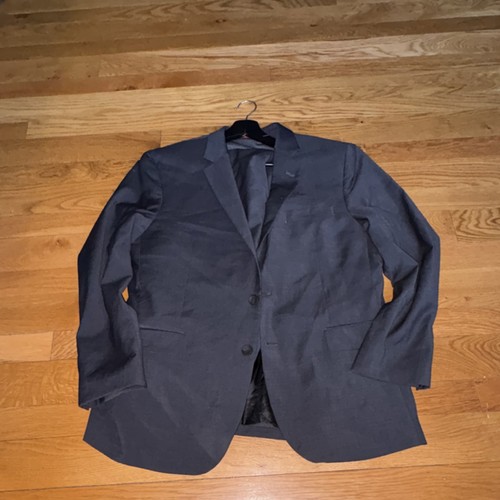 AWearness Kenneth Cole AWear-Tech Slim Fit Suit Dark Gray 34