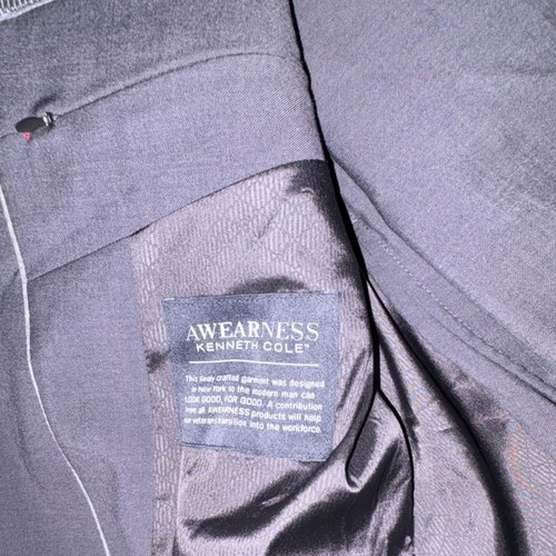 AWearness Kenneth Cole AWear-Tech Slim Fit Suit Dark Gray 34 - photo 2