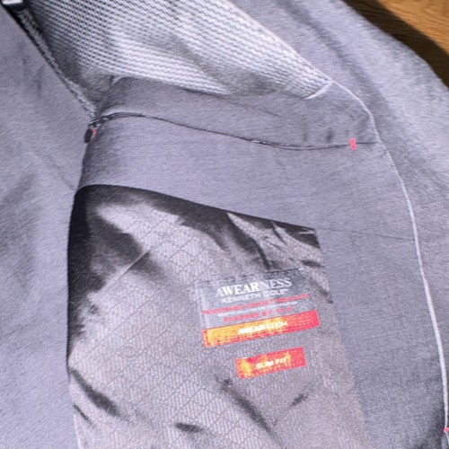 AWearness Kenneth Cole AWear-Tech Slim Fit Suit Dark Gray 34 - photo 3