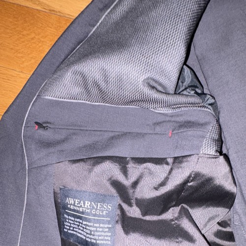 AWearness Kenneth Cole AWear-Tech Slim Fit Suit Dark Gray 34 - photo 4