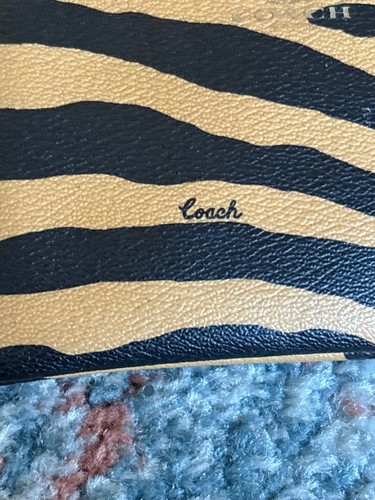 Coach Tan and Black Animal Print Wristlet Wallet - photo 3