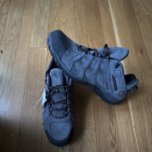 Columbia Men's Waterproof Hiking Shoes Gray/Black/Orange US 17