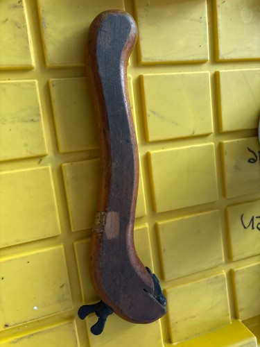 Rare Antique Wood & Metal Scraper Chisel Handle Tool - photo 3