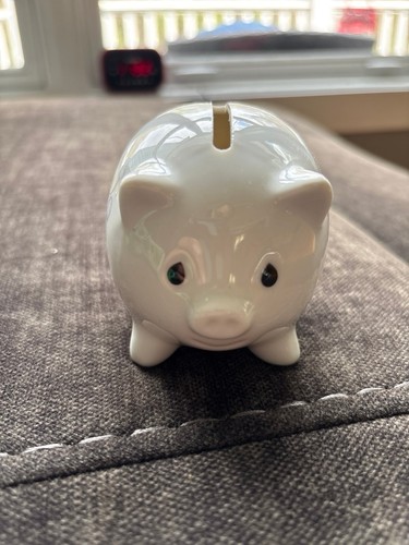 PRECIOUS MOMENTS 1986 May Your Christmas be Delicious Piggy Bank - photo 2