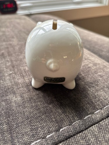 PRECIOUS MOMENTS 1986 May Your Christmas be Delicious Piggy Bank - photo 4