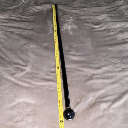 Black 8-Ball Handle Walking Cane 36in Wood Plastic Mobility Aid - photo 5