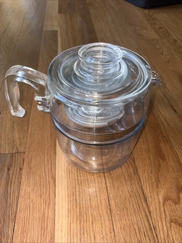 Vintage 7756-B Pyrex 6 Cup Glass Percolator Stovetop Coffee Pot - photo 3