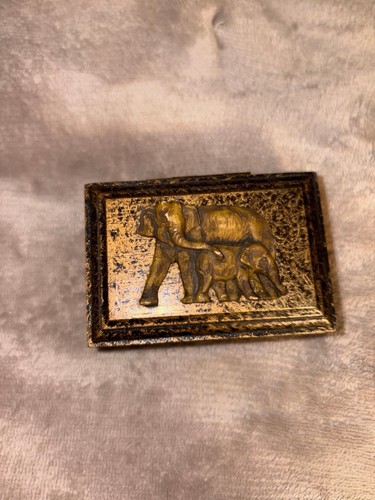 Vintage elephant trinket box
