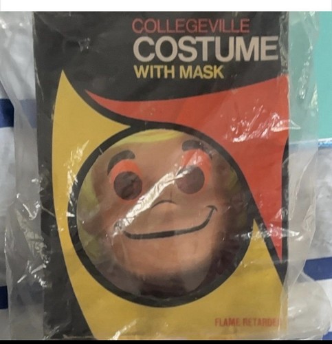 Collegeville Multicolor Unisex Halloween Costume with Mask Flame