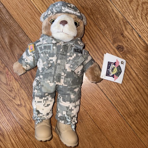 Army camp Bear Forces Of America US Air Force Teddy bear 10”