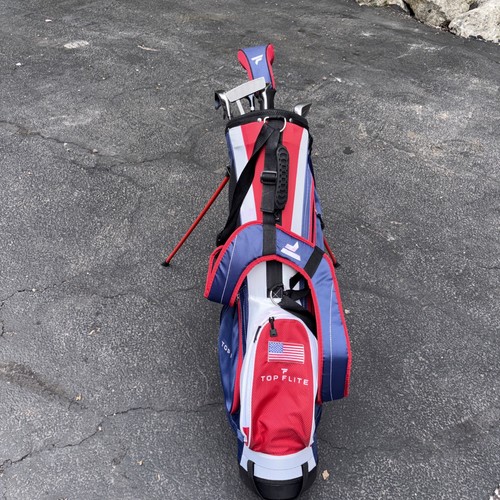 Top Flite Carry Stand Golf Bag 6-Way American Flag