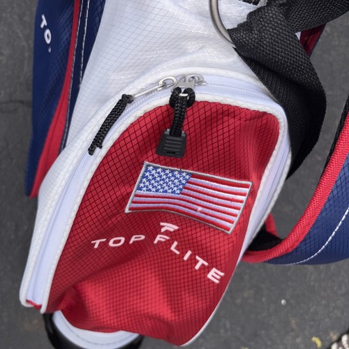 Top Flite Carry Stand Golf Bag 6-Way American Flag - photo 3