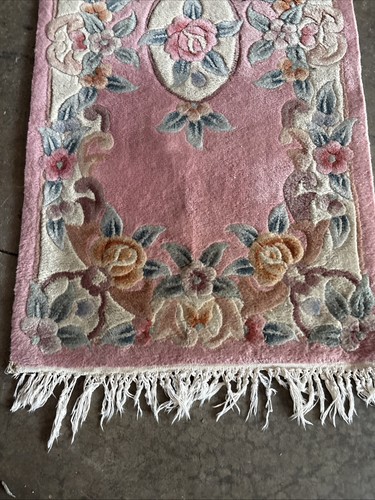 Super Fine French Abusan Design Hand Made Bohemian Rug 2x6 - photo 2