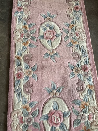 Super Fine French Abusan Design Hand Made Bohemian Rug 2x6 - photo 4