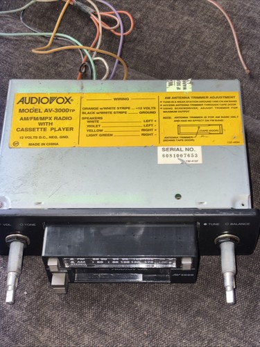 Audiovox AV-3000TP AM/FM Radio and Cassette Player - photo 3