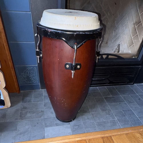 Wood Conga Drum w/ Remo Ambassador Natural Head - photo 3