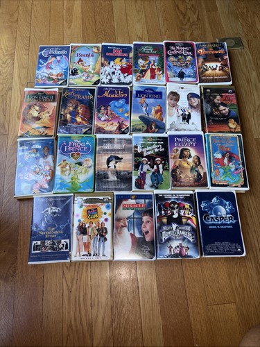 VHS lot Kids 23 Movies Walt Disney And Warner Brothers