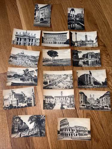 VINTAGE Postcard Of Rome, B&W, Set Of 16 Cards Original