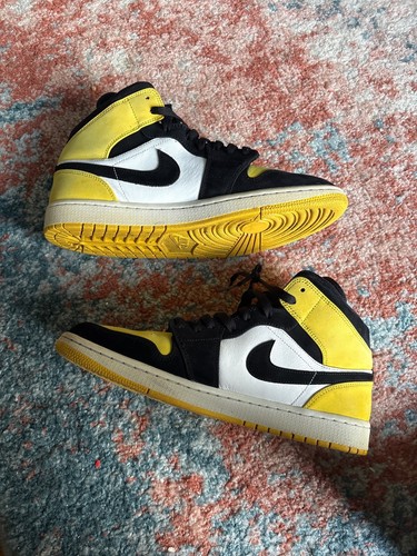 Jordan 1 Mid Nike Air SE Mens Shoes Size 12 Yellow Toe - photo 3