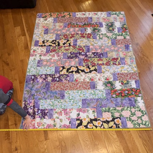 Project Linus Handmade Floral Patchwork Cotton Throw Quilt