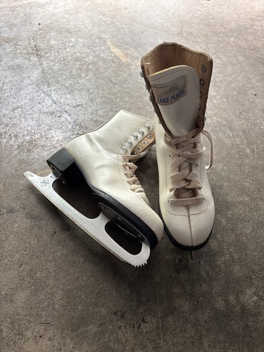 Lake Placid Vintage Ice Skates Girls Size 6 Aerflyte Blades