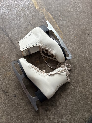 Lake Placid Vintage Ice Skates Girls Size 6 Aerflyte Blades - photo 3