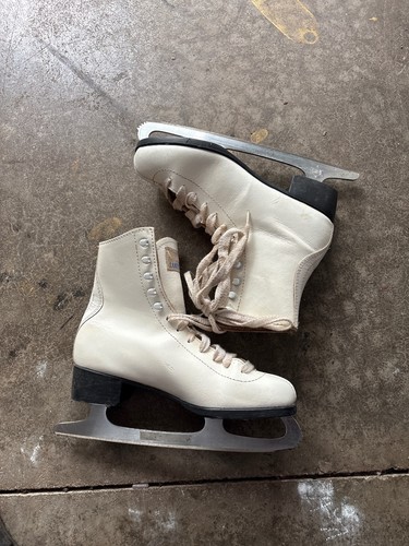 Lake Placid Vintage Ice Skates Girls Size 6 Aerflyte Blades - photo 4