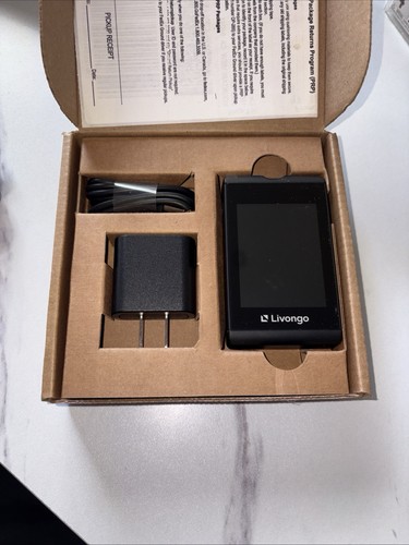 Livongo Digital Glucose Monitor Black with Charger and USB Cable